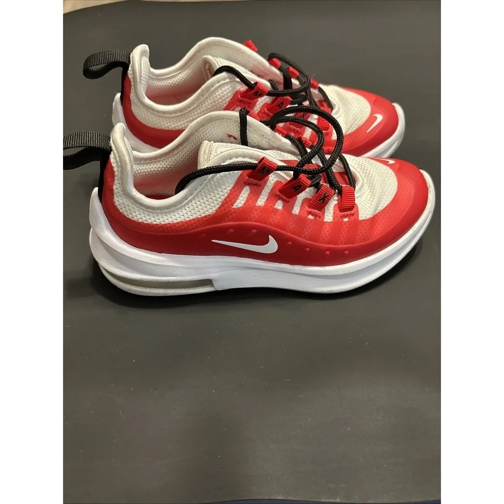 Nike Air Max Axis TD Children's Shoes Size 11C White Red Black AH5223-603